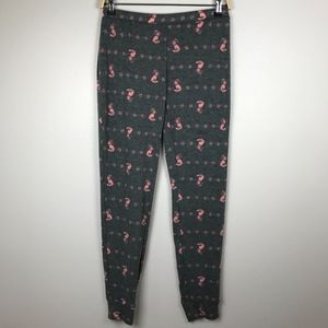 Fox Print Pajama Jogger Pants